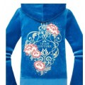 Juicy Couture Tracksuits Juicy Couture Tracksuits Flowers Velour Blue 1398