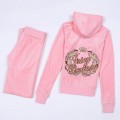 Juicy Couture Tracksuits Crown Logo Velour Light Pink 2151