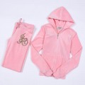 Juicy Couture Tracksuits Crown Logo Velour Light Pink 2151