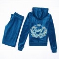 Juicy Couture Tracksuits Crown Logo Velour Blue 2151