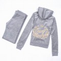 Juicy Couture Tracksuits Crown Logo Velour Gray 2151