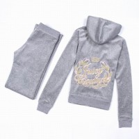 Juicy Couture Tracksuits Crown Logo Velour Gray 2151 Juicy Couture Tracksuits Crown Logo Velour Gray 2151