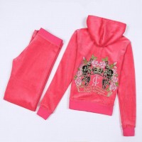 Juicy Couture Tracksuits Flowers JC Velour Pink 2152 Juicy Couture Tracksuits Flowers JC Velour Pink 2152