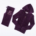 Juicy Couture Tracksuits JC Logo Velour Purple 2153