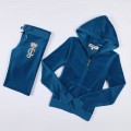 Juicy Couture Tracksuits Crest JC Logo Velour Blue 2154