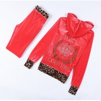 Juicy Couture Tracksuits Crown Leopard Velour Red 2157 Juicy Couture Tracksuits Crown Leopard Velour Red 2157