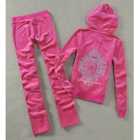 Juicy Couture Tracksuits Crown JC Velour Pink 6002 Juicy Couture Tracksuits Crown JC Velour Pink 6002