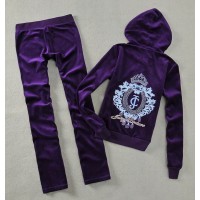 Juicy Couture Tracksuits Crown JC Velour Purple 6002 Juicy Couture Tracksuits Crown JC Velour Purple 6002