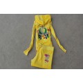 Juicy Couture Tracksuits JC Flowers Velour Yellow 7171