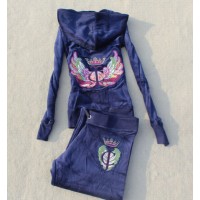 Juicy Couture Tracksuits JC Wing Velour Regal 7175 Juicy Couture Tracksuits JC Wing Velour Regal 7175