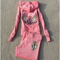 Juicy Couture Tracksuits JC Wing Velour Light Pink 7175 Juicy Couture Tracksuits JC Wing Velour Light Pink 7175