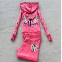 Juicy Couture Tracksuits JC Wing Velour Pink 7175 Juicy Couture Tracksuits JC Wing Velour Pink 7175