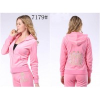 Juicy Couture Tracksuits Flowers Crown JC Velour Light Pink 7179 Juicy Couture Tracksuits Flowers Crown JC Velour Light Pink 7179