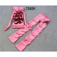 Juicy Couture Tracksuits Big Logo Velour Light Pink 7182 Juicy Couture Tracksuits Big Logo Velour Light Pink 7182