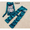 Juicy Couture Tracksuits Big Logo Velour Cyan 7182