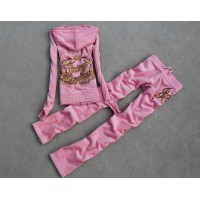Juicy Couture Tracksuits Crown JC Velour Light Pink 801 Juicy Couture Tracksuits Crown JC Velour Light Pink 801
