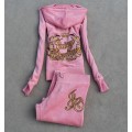 Juicy Couture Tracksuits Crown JC Velour Light Pink 801