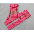 Juicy Couture Tracksuits Crown JC Velour Pink 801