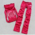 Juicy Couture Tracksuits Crown Characters Velour Red 802