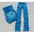 Juicy Couture Tracksuits Crown Characters Velour Blue 802