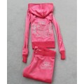 Juicy Couture Tracksuits Crown Characters Velour Pink 802