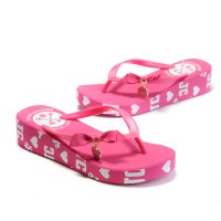 Juicy Couture Flip Flops Cute Bow & Heart Print Hot Pink Juicy Couture Flip Flops Cute Bow & Heart Print Hot Pink