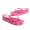 Juicy Couture Flip Flops Cute Bow & Heart Print Hot Pink