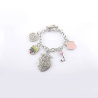 Juicy Couture Jewelry Signature Logo & "J" Charms Silver Bracelet Juicy Couture Jewelry Signature Logo & "J" Charms Silver Bracelet