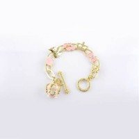 Juicy Couture Jewelry Chain & Crown Bracelet Gold/Pink Juicy Couture Jewelry Chain & Crown Bracelet Gold/Pink
