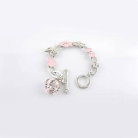 Juicy Couture Jewelry Chain & Crown Bracelet Silver/Pink Juicy Couture Jewelry Chain & Crown Bracelet Silver/Pink