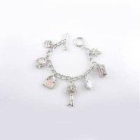 Juicy Couture Jewelry Key Charm Silver Bracelet Juicy Couture Jewelry Key Charm Silver Bracelet