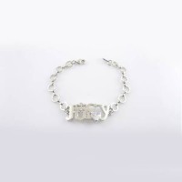 Juicy Couture Jewelry Signature & Crystal Silver Bracelet Juicy Couture Jewelry Signature & Crystal Silver Bracelet