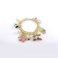 Juicy Couture Jewelry Cute Gloves & Deer Gold Bracelet Juicy Couture Jewelry Cute Gloves & Deer Gold Bracelet