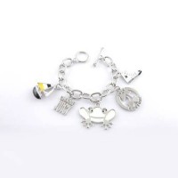 Juicy Couture Jewelry Cute Frog & Shoes Accessories Silver Bracelet Juicy Couture Jewelry Cute Frog & Shoes Accessories Silver Bracelet