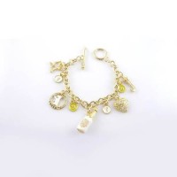Juicy Couture Jewelry Bottle & Puffy Heart Gold Bracelet Juicy Couture Jewelry Bottle & Puffy Heart Gold Bracelet