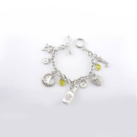 Juicy Couture Jewelry Bottle & Puffy Heart Silver Bracelet Juicy Couture Jewelry Bottle & Puffy Heart Silver Bracelet
