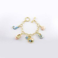 Juicy Couture Jewelry Cute Puffy Heart Gold Bracelet