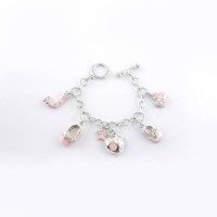 Juicy Couture Jewelry Cute Puffy Heart Silver Bracelet Juicy Couture Jewelry Cute Puffy Heart Silver Bracelet