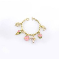 Juicy Couture Jewelry Snowflake & Notes Charm Gold Bracelet Juicy Couture Jewelry Snowflake & Notes Charm Gold Bracelet
