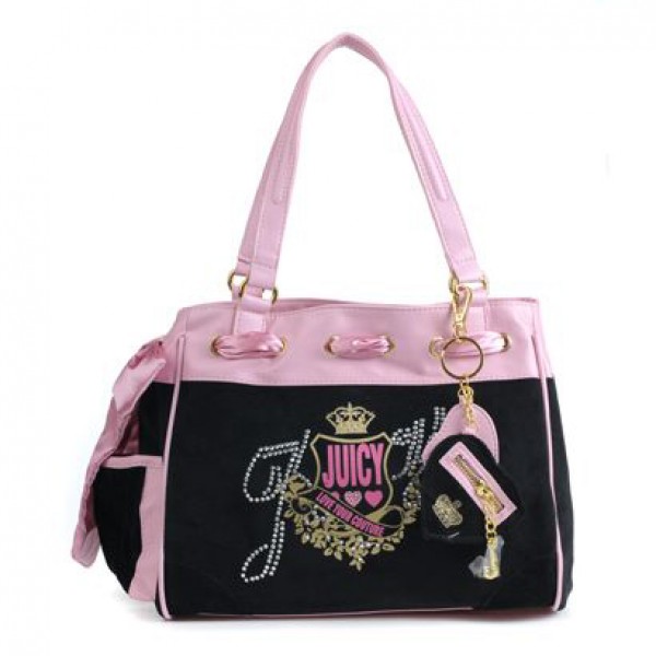 Juicy Couture Daydreamer Love Your Couture Handbag Black/Pink