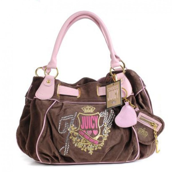 Juicy Couture Handbags Love Your Couture Freestyle Handbag Brown/Pink