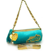 Juicy Couture Crossbody Bags Shiny Signature & Heart Aqua