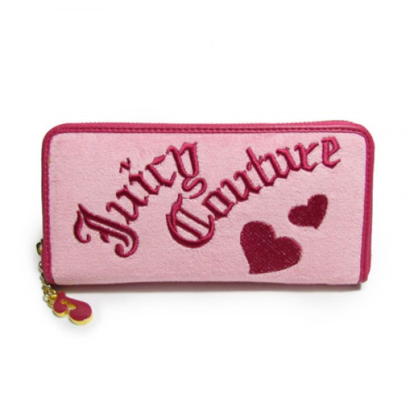 Juicy Couture Wallets Heart Pink/Red Velour