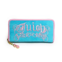 Juicy Couture Wallets Daydreamer Velour Blue Juicy Couture Wallets Daydreamer Velour Blue