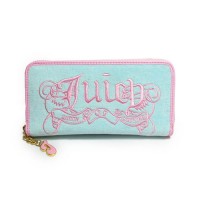 Juicy Couture Wallets Daydreamer Velour Light Blue Juicy Couture Wallets Daydreamer Velour Light Blue