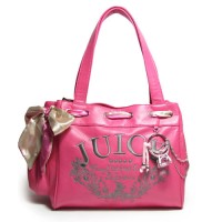 Juicy Couture Daydreamer Signature PU Handbag Hot Pink Juicy Couture Daydreamer Signature PU Handbag Hot Pink