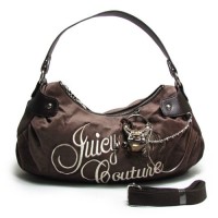 Juicy Couture Crossbody Bags Mini Signature & Silver Ring Chocolate Hobo Juicy Couture Crossbody Bags Mini Signature & Silver Ring Chocolate Hobo