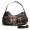 Juicy Couture Crossbody Bags Mini Signature & Silver Ring Chocolate Hobo