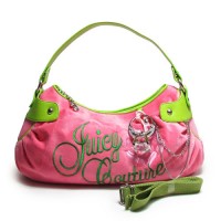Juicy Couture Crossbody Bags Mini Signature & Silver Ring Pink/Green Hobo Juicy Couture Crossbody Bags Mini Signature & Silver Ring Pink/Green Hobo