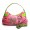 Juicy Couture Crossbody Bags Mini Signature & Silver Ring Pink/Green Hobo